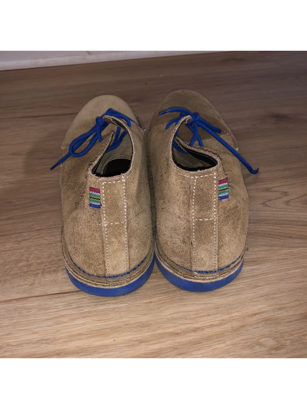 Veldskoen Heritage Farmer J Bay Blue Tan Brown Suede Chukka Ankle Boots Mens 12 - Picture 2 of 8